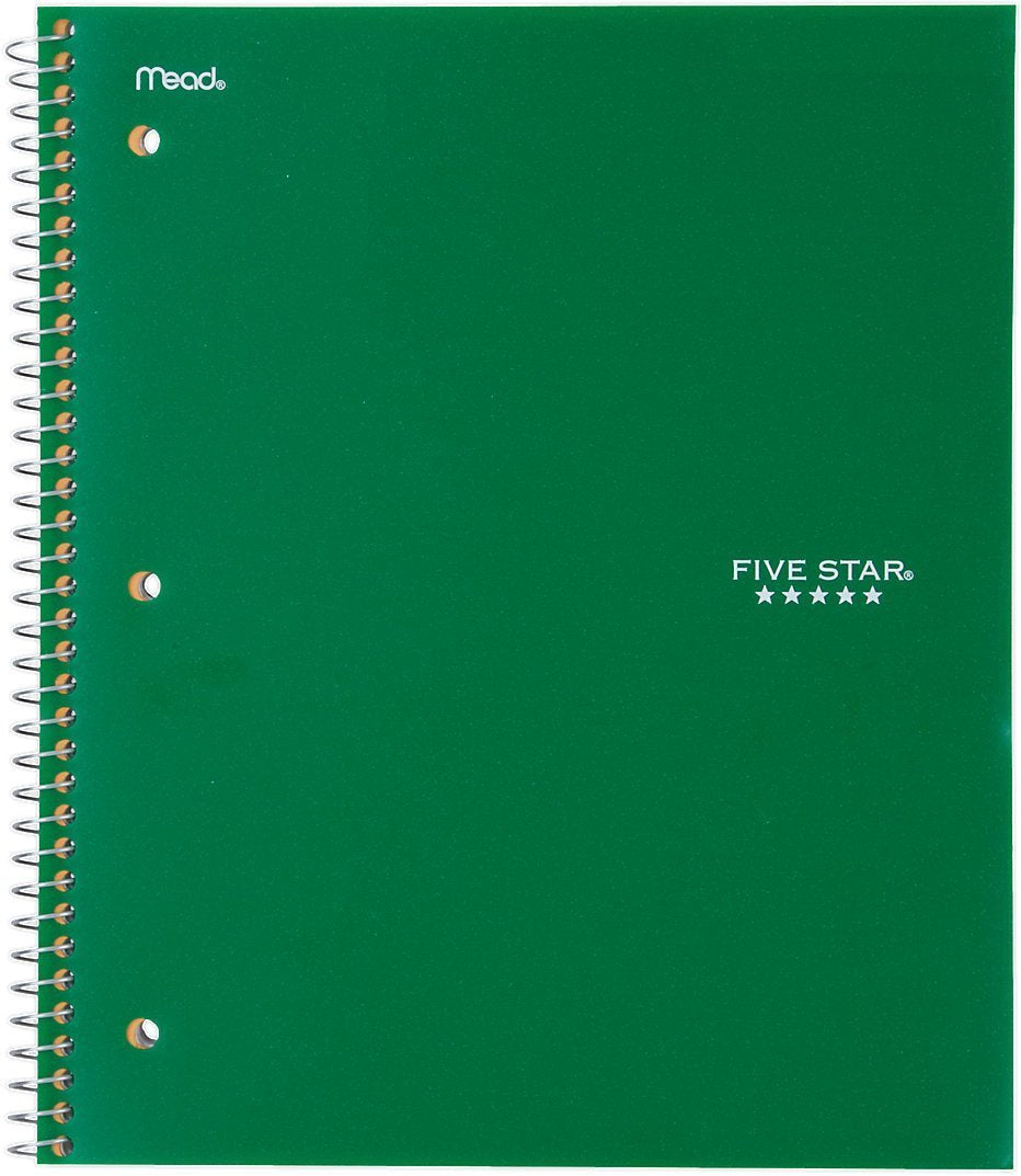 Wirebound Notebook by Five Star – 4 Pack, Assorted, Pack of 4, Model 06206
