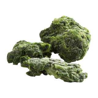 IQF Chopped Spinach - 20 lb. package by Simplot – Green