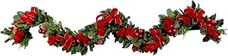 Creative Displays 9' Holiday Garland with Roses, Ornaments and Bows