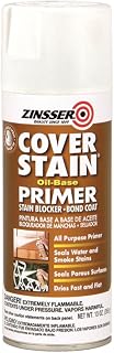 Cover-Stain Oil-Base Primer-Sealer Spray, White | Zinsser Cover-Stain spray, 13oz. Oil-base stain-blocking primer-sealer for wood, drywall & metal; seals stains, superior.