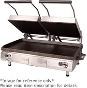 Star PSC28ITGT 28" Panini Sandwich Grill with Grooved Top & Smooth Bottom Cast Iron Surface & Digital Timer