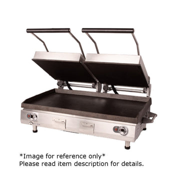 Star 28" Panini Sandwich Grill with Smooth Cast Iron Surface & Timer by Star Micronics – Alloy Steel, Model PSC28IE