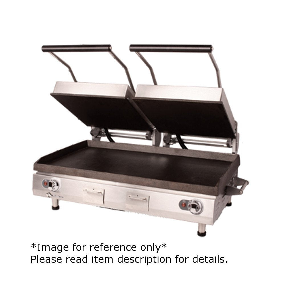 Star 28" Panini Sandwich Grill with Grooved Cast Iron Surface by Star Micronics – Alloy Steel, Model PGC28I