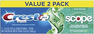 Crest Scope Complete Whitening Toothpaste Minty Fresh - 5.4 oz (153 g) - Pack of 2