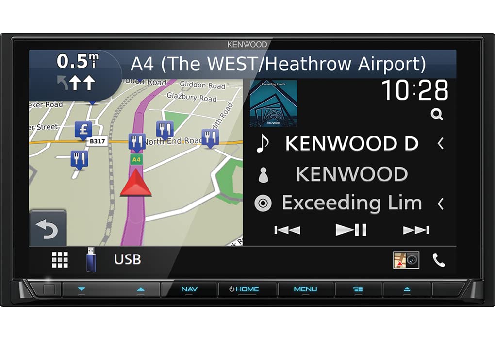 DNX9190DABS High Definition Multimedia Navigation System by Kenwood – Black, Model DNX9190DSE3