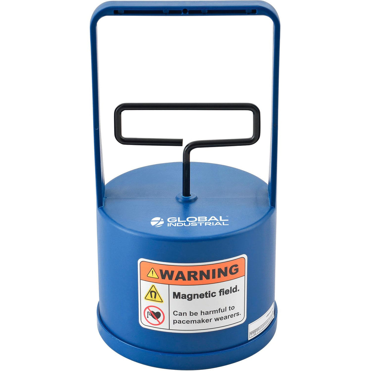 Magnetic Bulk Lifter by Global Industrial – 5.19"L x 5.19"W x 9.75"H, Iron, Blue, Model 123035