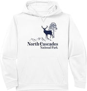 North Cascades - National Park Vintage 70s 80s Retro Performance Hoodie