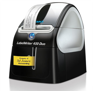 LabelWriter 450 Duo Label Maker by DYMO – Label Maker, Paper, Black, Silver, Model S0838960