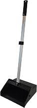 Janico 1085 Commercial Lobby Dustpan Upright, Aluminum Handle, 37” Length, Black