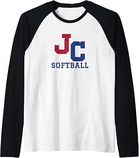 John Curtis Christian School Patriots Softball Raglan Baseball Tee
