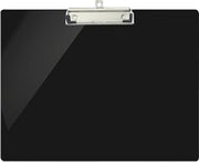 Officemate Recycled Landscape Plastic Clipboard, 12 x 9-Inches, Horizontal Document Holder for Forms, Reports and Schedules, Black