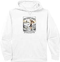 Vintage Oak Street Beach Chicago Design Performance Hoodie