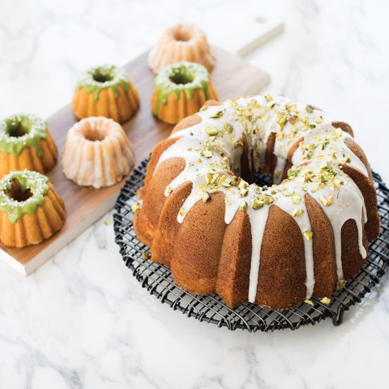 ProForm Bundt Cake Pan by Nordic Ware – 12 Cup Capacity, Aluminum, Graphite, Model 50393AEU