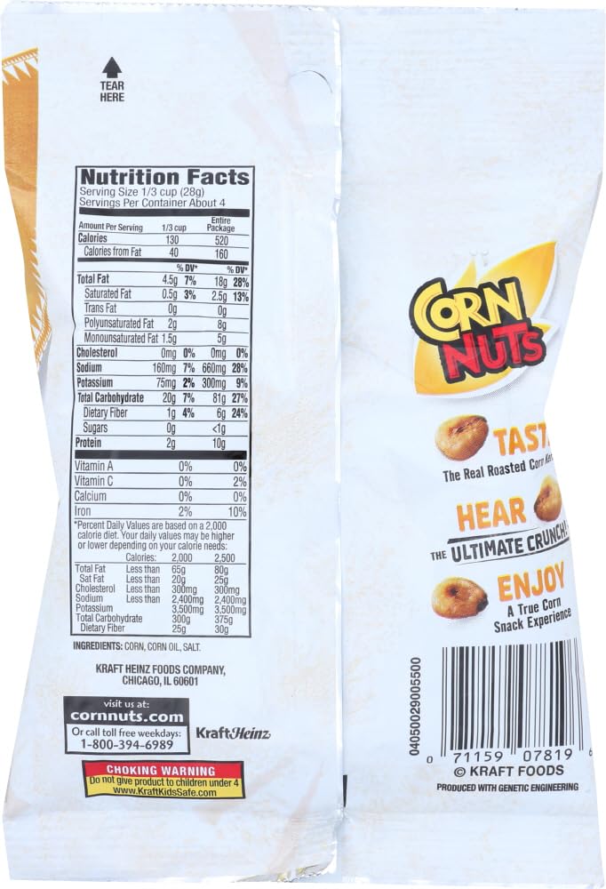 Cornnuts Original Bag by Corn Nuts – 4 Ounce (Pack of 12), Yellow, Pack of 12, Model 7819