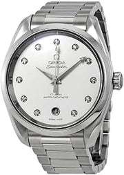 Omega Seamaster Aqua Terra Automatic Diamond Silver Dial Ladies Watch 220.10.38.20.52.001