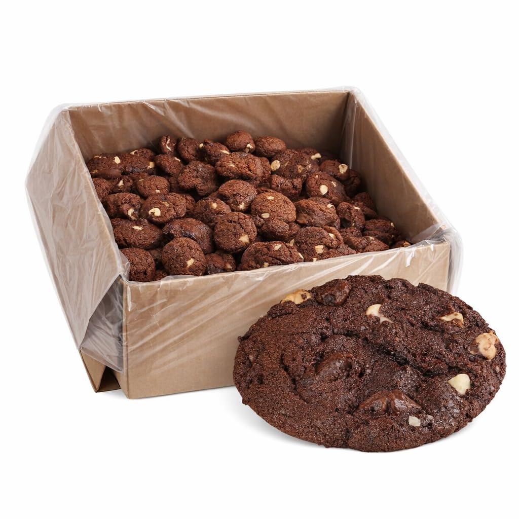 Otis Spunkmeyer Double Chocolate Chip / 1 Ounce / Brown and White Bread