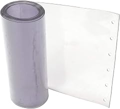 12" x 9' Standard Clear Strip for Strip Curtain Doors, Lot of 5
