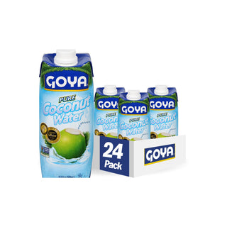 Foods Pure Coconut Water by Goya – 16.89 Fl Oz (Pack of 24), Pack of 24