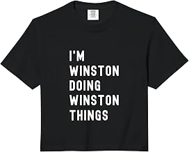 I'm Winston Doing Winston Things Comfort Colors Crop Top