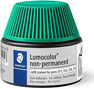 STAEDTLER Lumocolor Non-Permanent Refill Station 487-15-5 for Non-Permanent Universal Pens - Green