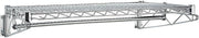 Nexel 7502 48" W x 24" D Wall Mount Chrome Coat Rack