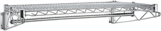 Nexel 7502 48" W x 24" D Wall Mount Chrome Coat Rack