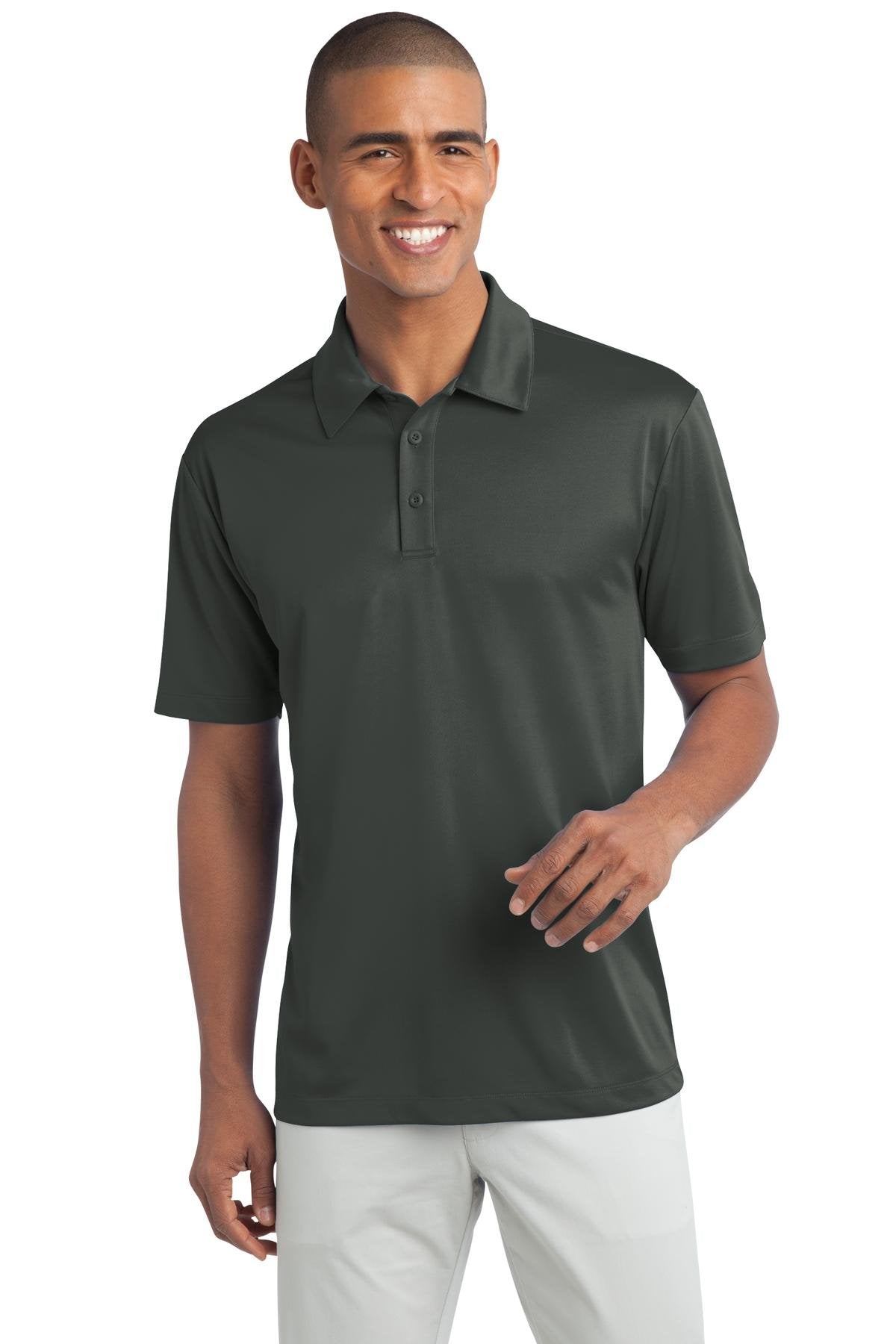 Unisex Tall Silk Touch Performance Polo by Port Authority – Large Tall, Polyester,Silk, Steel Grey, Model TLK540