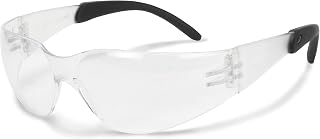 Radians MRR111ID Mirage RT Sleek and Lightweight Design Safety Glasses with Rubber Tipped Temples, Clear Anti-Fog Lenses