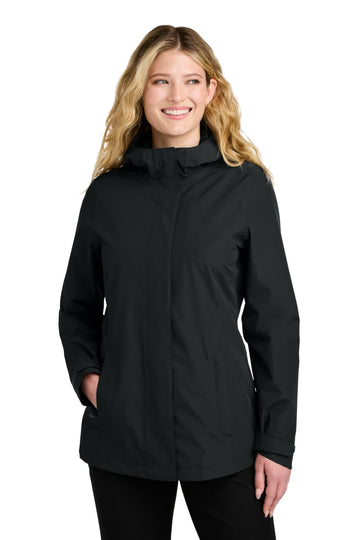 Women's Rain Jacket by Port Authority – 3X-Large, Deep Black, Model L714