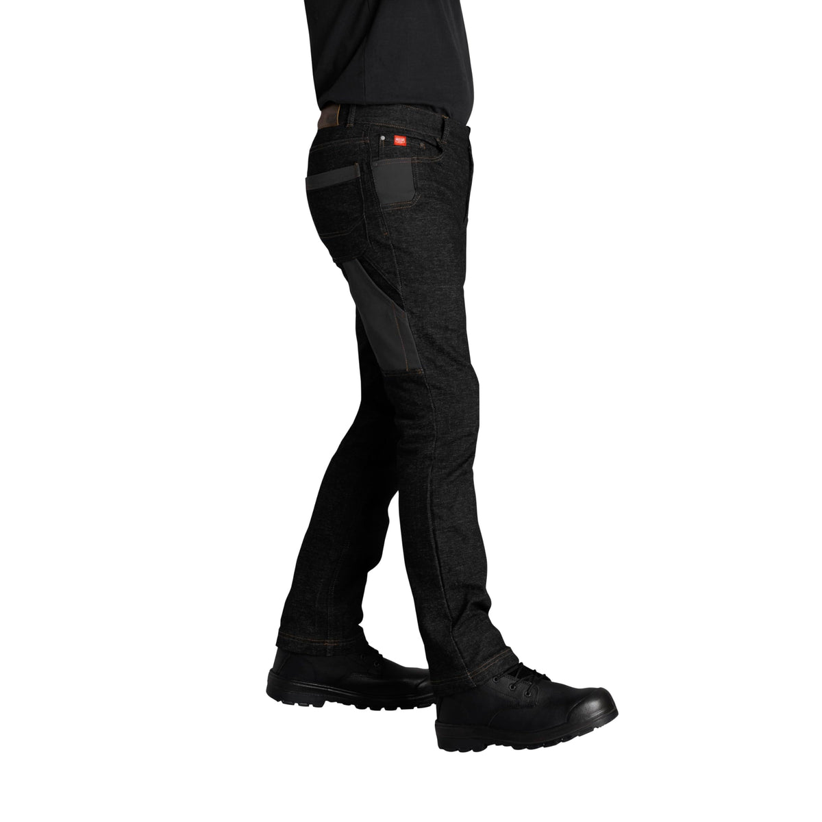 Men’s Fleece-Lined Flex Utility Jean by Red Kap – 42W x 32L, Cotton, Black Wash, Model F5D3BW 42 32
