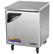 TUR-28SD, 27" Wide Undercounter Refrigerator by Turbo Air – 7.0 cubic_feet, Stainless-Steel, Model Turbo Air TUR-28SD