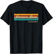 Vintage Sunset Stripes Packards Bend, Alabama T-Shirt