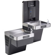 Wall Mount Bi-Level Refrigerated Bottle Filling Station by Global Industrial – Stainless Steel, Gray, Model 761243
