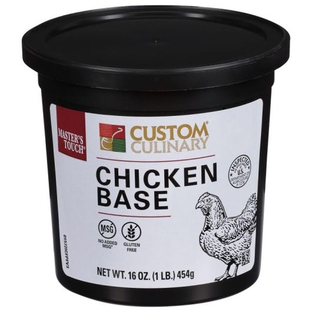 Chicken Base by Custom Culinary – 16 Ounce, Pack of 12