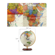 Classic Globe Desktop Educational for Adults and Kids 10 Inch... by xdgFHsy – One Size, Resin, World Globe, Model xdgFHsy