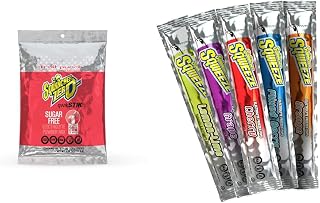 Zero Qwik Stik Sugar Free Fruit Punch (Pack of 50) and Sqwincher Sqweeze Electrolyte Freezer Pops Variety Pack (50 Total)
