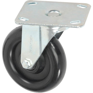 Medium Duty Rigid Plate Caster 5" Polyurethane Wheel by Global Industrial – 11"L x 16.14"W x 0.63"H, Polyurethane (PU), Model 6352PU