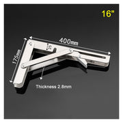 2pcs Stainless Steel Folding Stand Table Bracket Shelf Bench 200kg Load Heavy Repisas Flotantes Mesa Plegable (Color : 8 INCHES) by SBTRKT – Stainless Steel, 8 Inches, Model SBTRKT