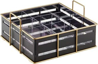 Cal-Mil 22093-90 Empire Organizer Condiment Caddy, 11-3/4"W x 11-1/2"D x 6"H