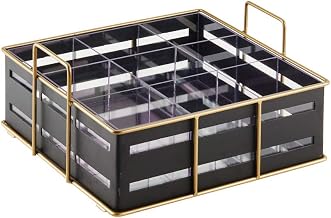 Cal-Mil 22093-90 Empire Organizer Condiment Caddy, 11-3/4"W x 11-1/2"D x 6"H