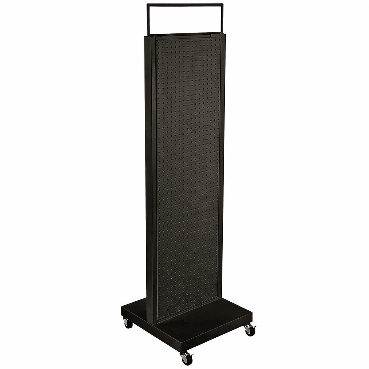 Pro Series Two-Sided Pegboard Floor Display by Azar Displays – Plastic, Black, Model 700800-BLK