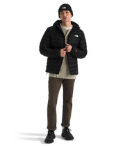 Men's Classic Down Hooded Jacket by The North Face – Recycled Nylon, Tnf Black, Model NF0A8D1T