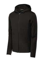 Unisex Hooded Soft Shell Jacket by SPORT-TEK – 4X-Large, Deep Black, Model ST980