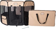 Armarkat Model PP003BGE-M Portable Pet Playpen in Black and Beige Combo, Medium