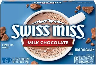 Classic Milk Chocolate Hot Cocoa Mix By Swiss Miss 6 Envelope Box (4 Pack)