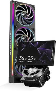 Thermalright Dynamic Vision Pro 360 ARGB Black-360mm AIO CPU Liquid Cooler | 5.5’’Square LCD Display for Images,Magnetic Suction High-Performance Pump for 960x540 Resolution with Embedded Fan