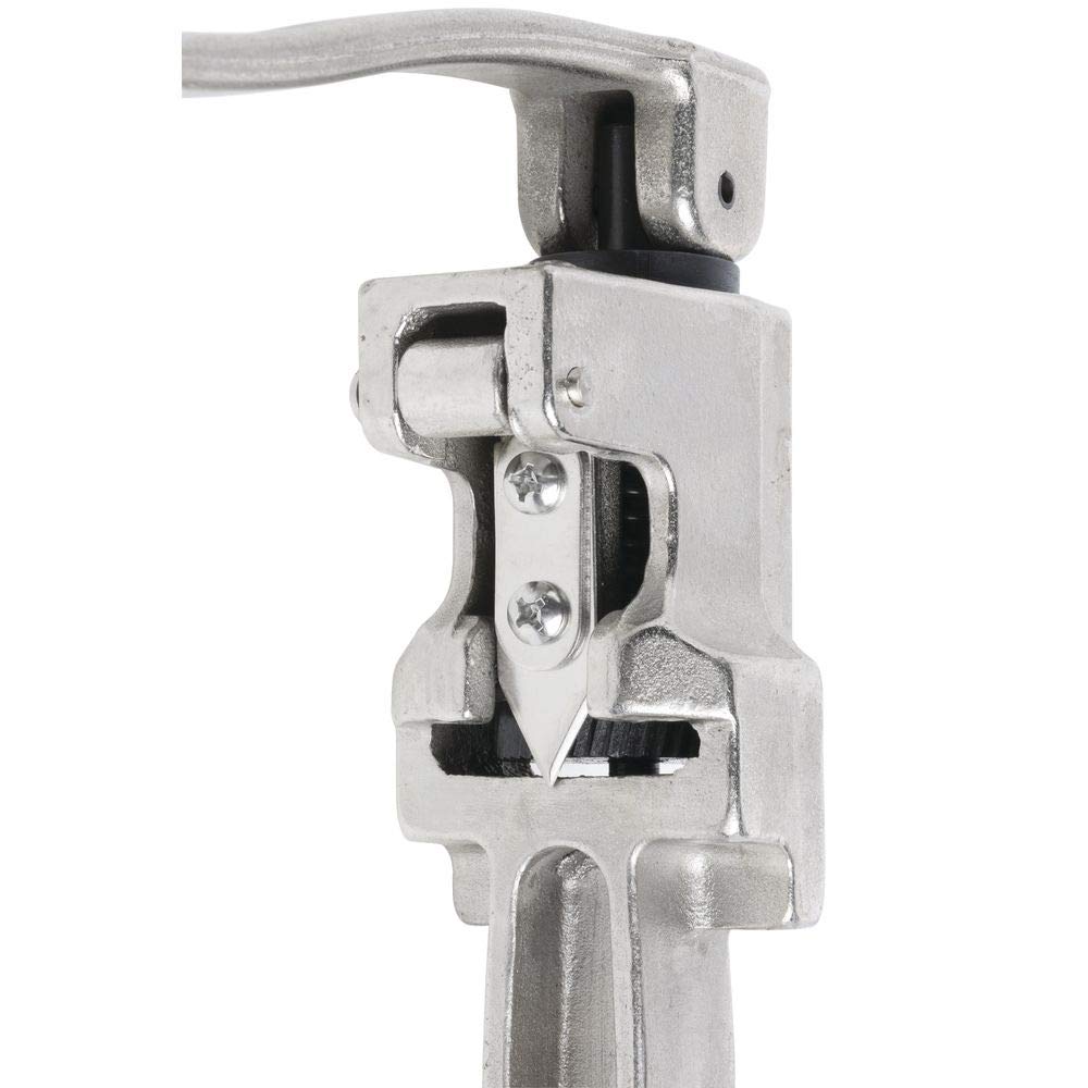 Table Mount Can Opener - Up to 11" H Cans Stainless Steel by HUBERT – Large, Cast Aluminum, Natural, Model TMC11