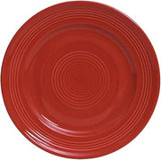 Tuxton China CQA-074 Plate, 7-1/2" Diameter, Round, Wide Rim, Microwave and Dishwasher Safe, Oven Proof, Fully Vitrified, Ceramic, Concentrix, Cayenne, Pack of 24