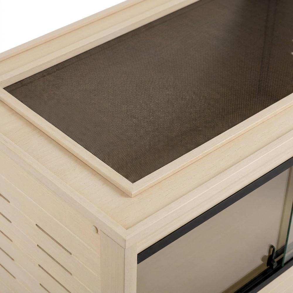Maple Reptile Lounge with Warm Interior by Bison Pets – Glass, Maple