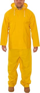 TINGLEY S53307 Industrial Work PVC Waterproof 3-Piece Suit, Yellow